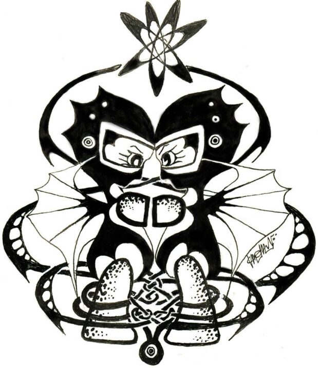 Atomic Love. Quality Art Print. (A4 Print on quality Paper)
